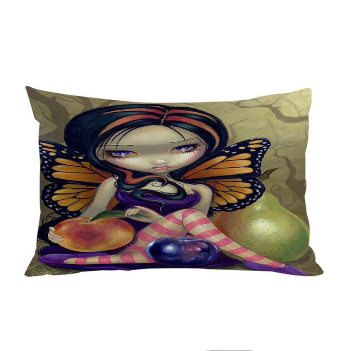 Peach Plum Pear and the Cute Butterfly Fairy Pillow Cases