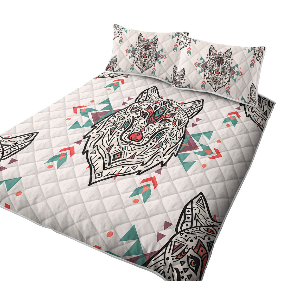 Persian Wolf California King Quilt Sets