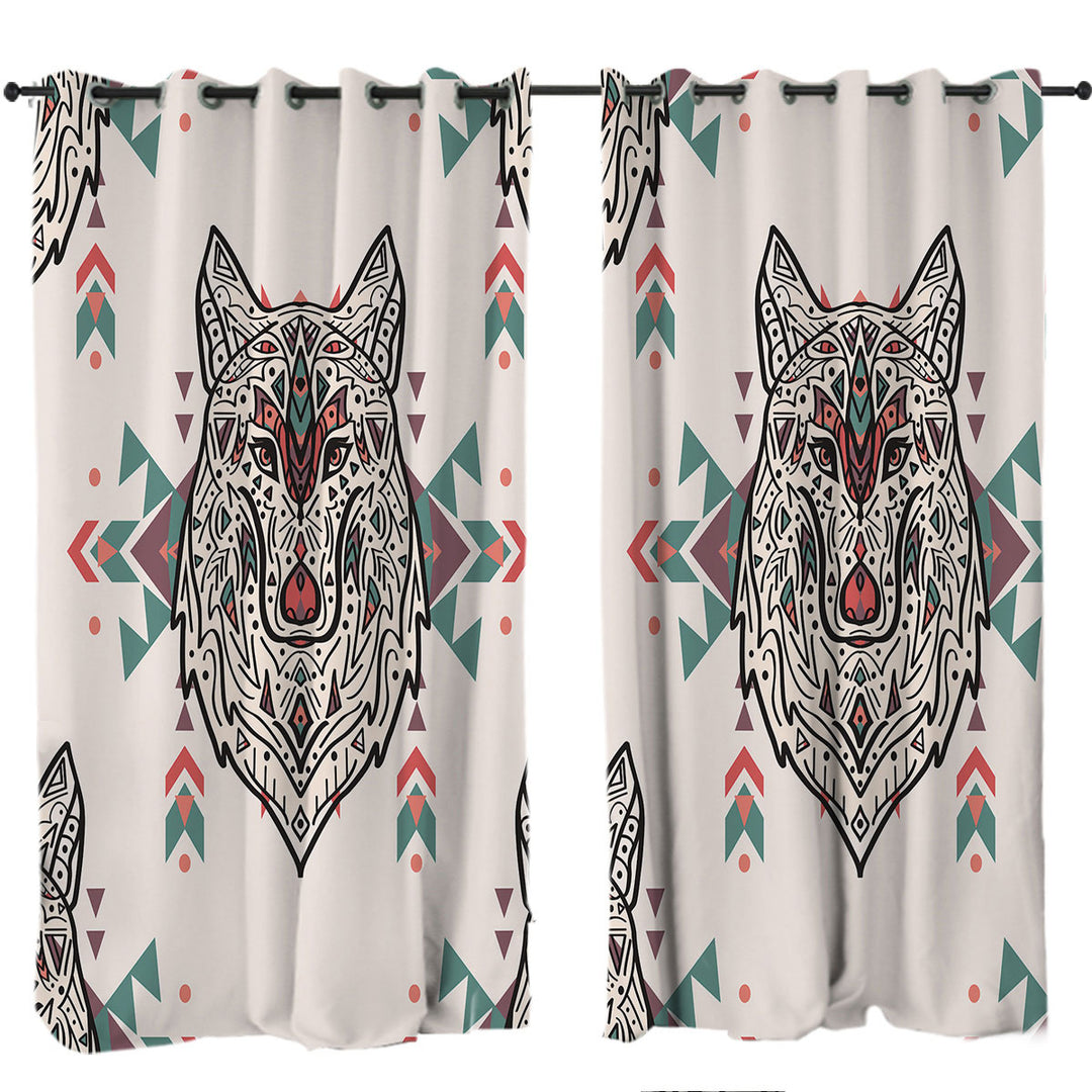 Persian Wolf Curtains for Living Room