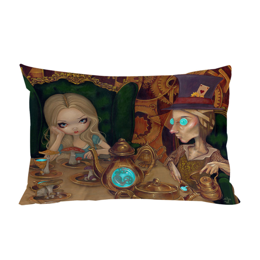 Pillow Case Covers with Alice and the Mad Hatter