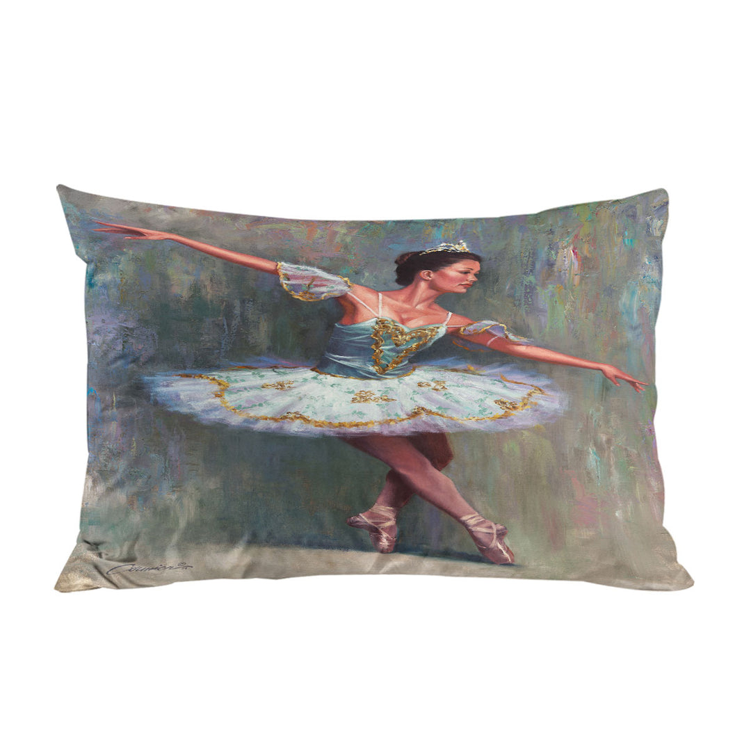 Pillow Case Covers with Beautiful Woman Painting the Ballet Dancer