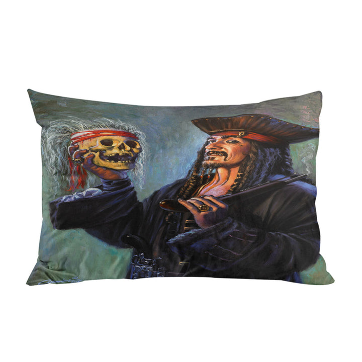 Pillow Case Covers with Cool Pirate Captain Painting Blackbeards Trophy