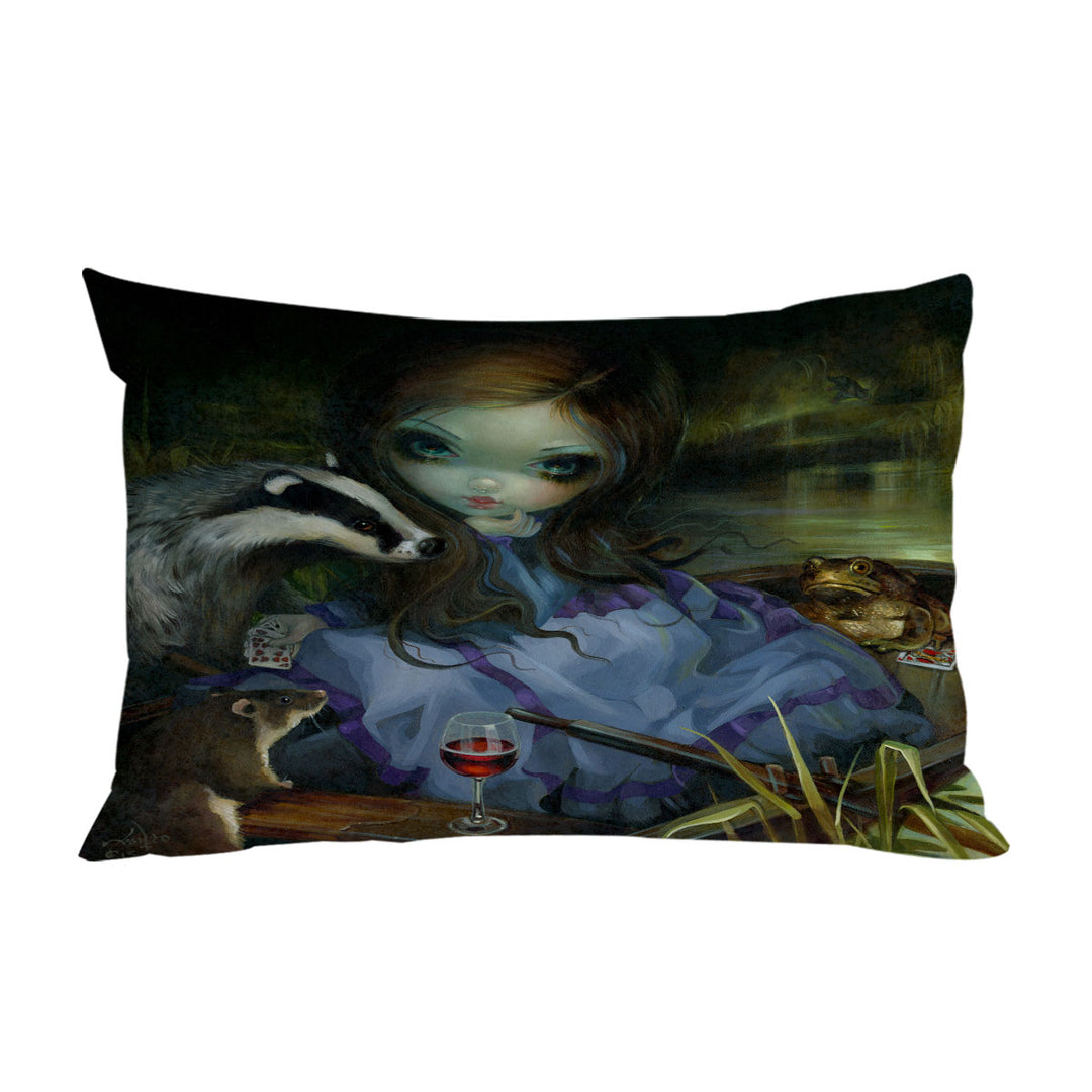 Pillow Case Covers with Fairytale Art Prints the Wind in the Willows