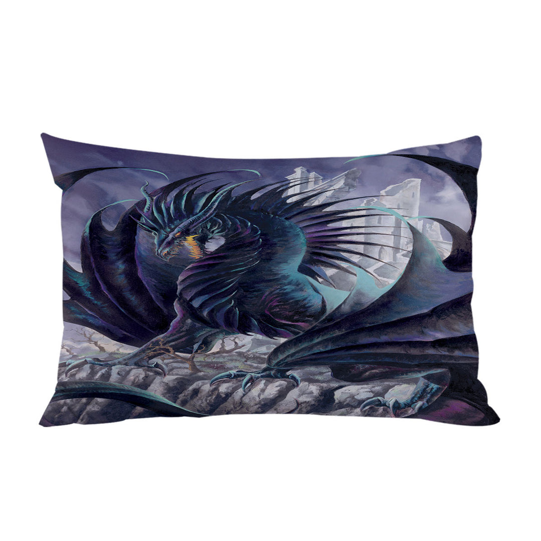 Pillow Case Covers with Maelstrom the Furious Scary Dragon