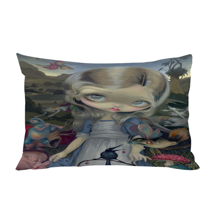 Pillow Cases with Alice in a Bosch Wonderland