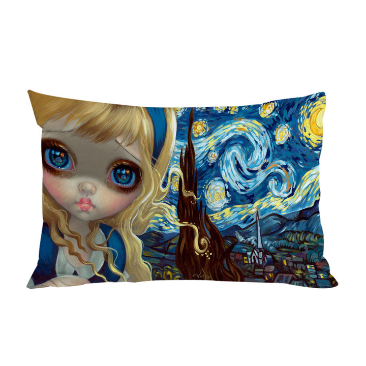 Pillow Cases with Alice in the Starry Night