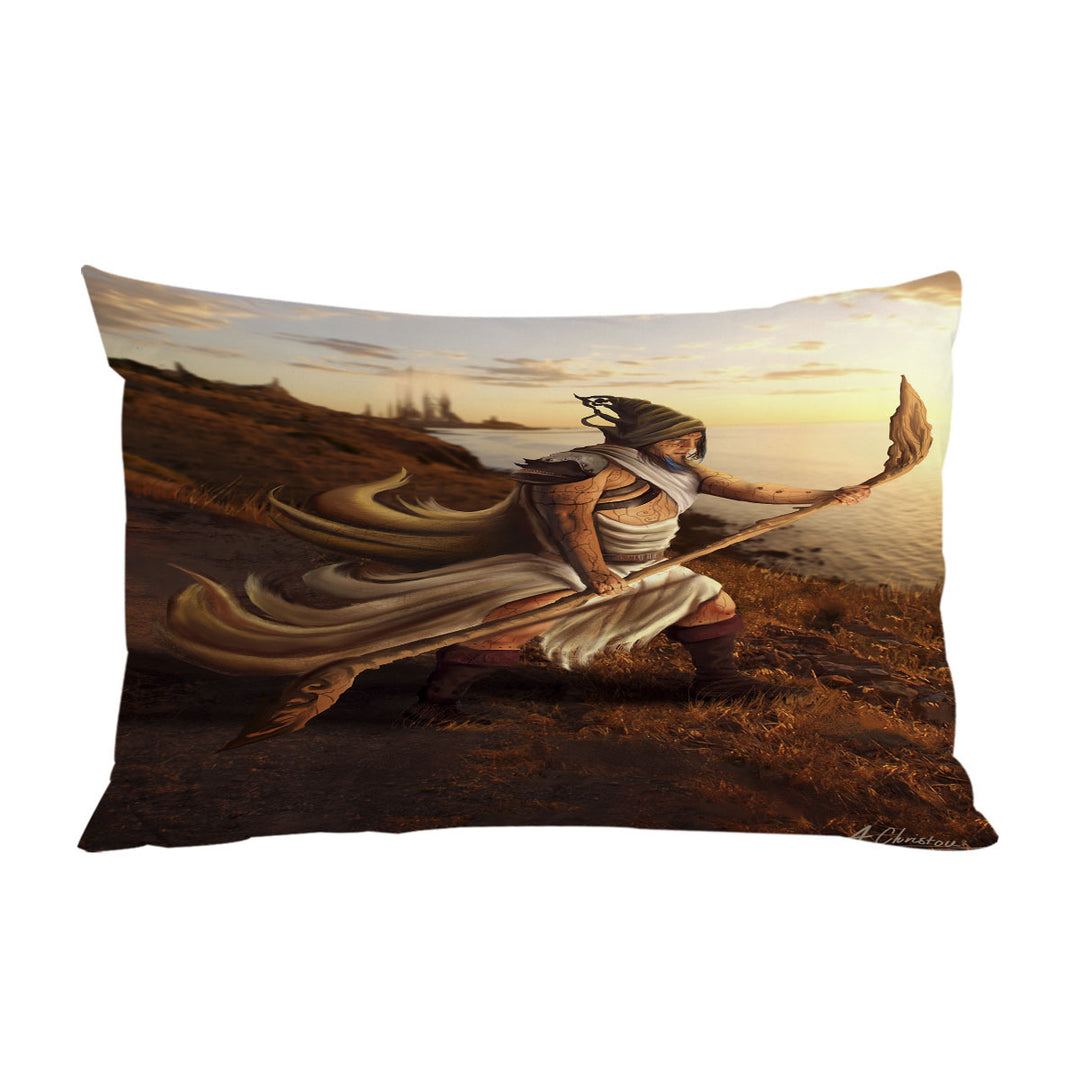 Pillow Cases with Arcturios Fantasy Art Warrior