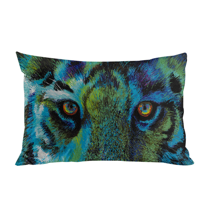 Pillow Cases with Artistic Animal Design Tiger Eyes