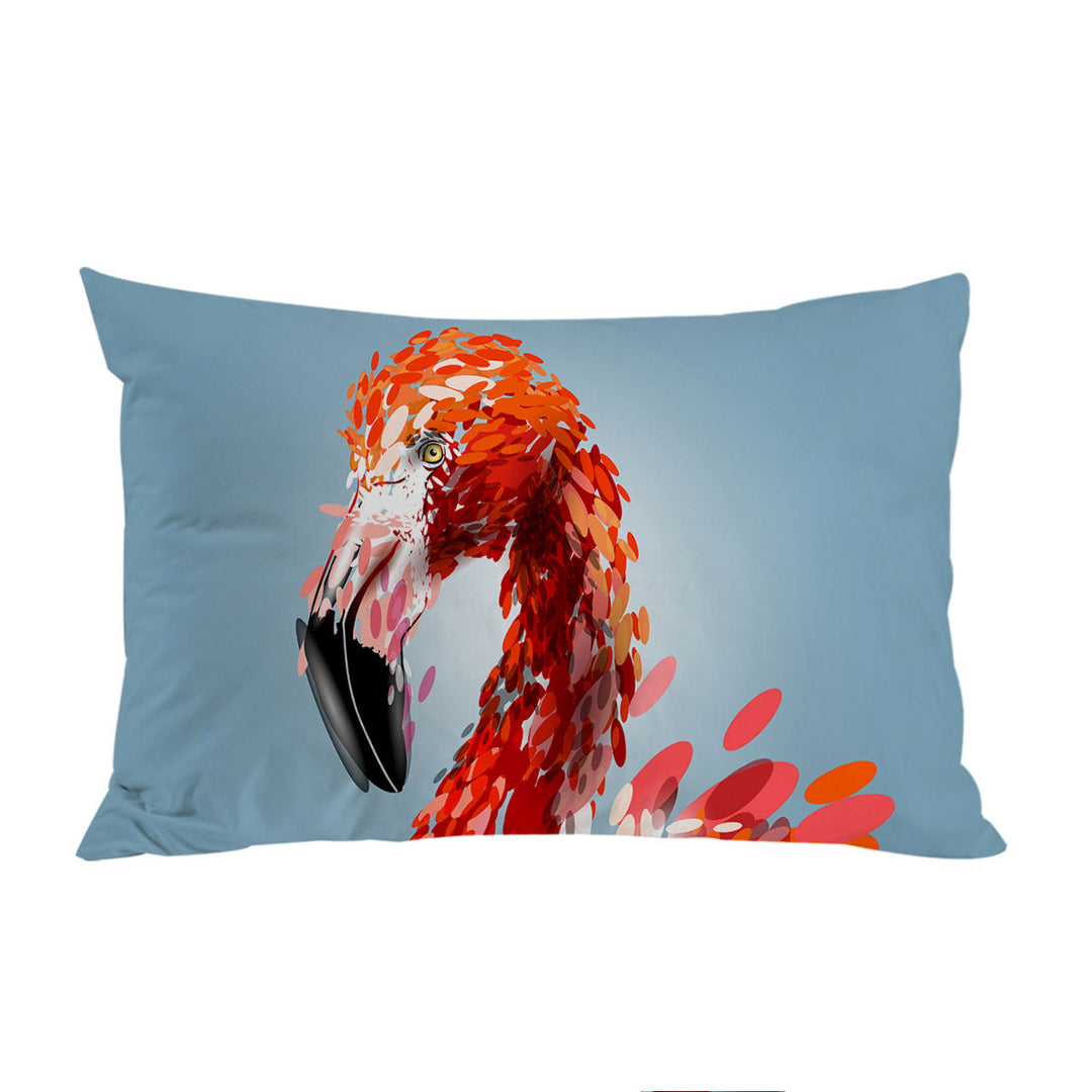 Pillow Cases with Artistic Flamingo