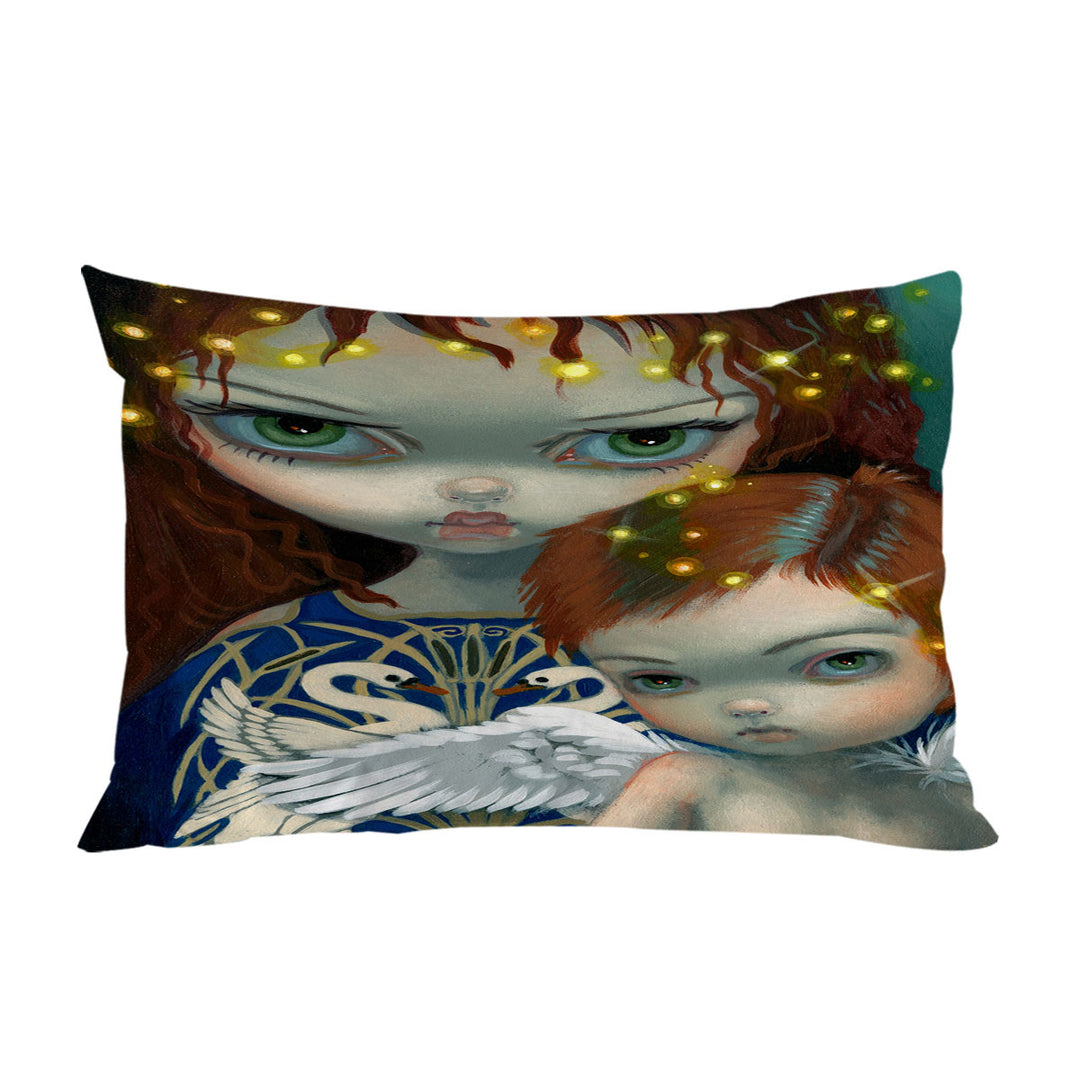 Pillow Cases with Celtic Fairytale Children of Lir