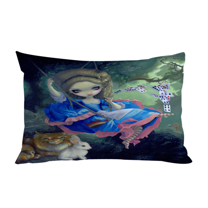 Pillow Cases with Cool Fantasy Alice in Fragonard_s Swing