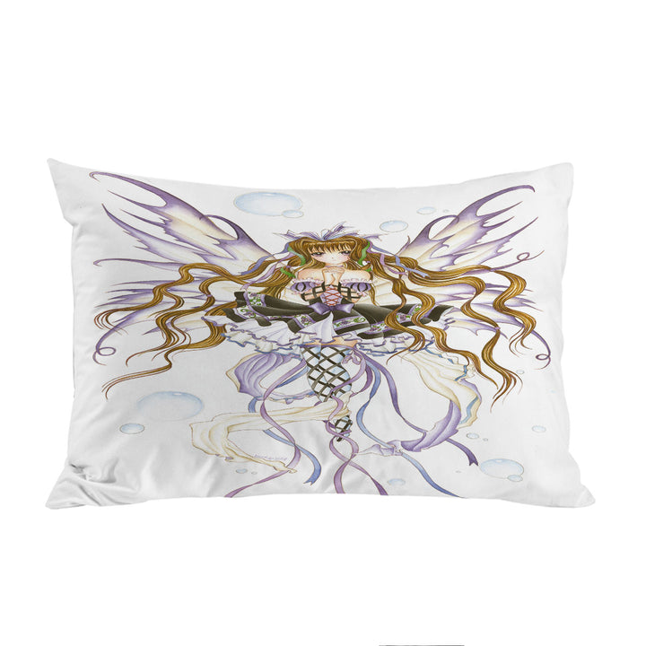 Pillow Cases with Cool Fantasy Art Burgundy Wine Fairy