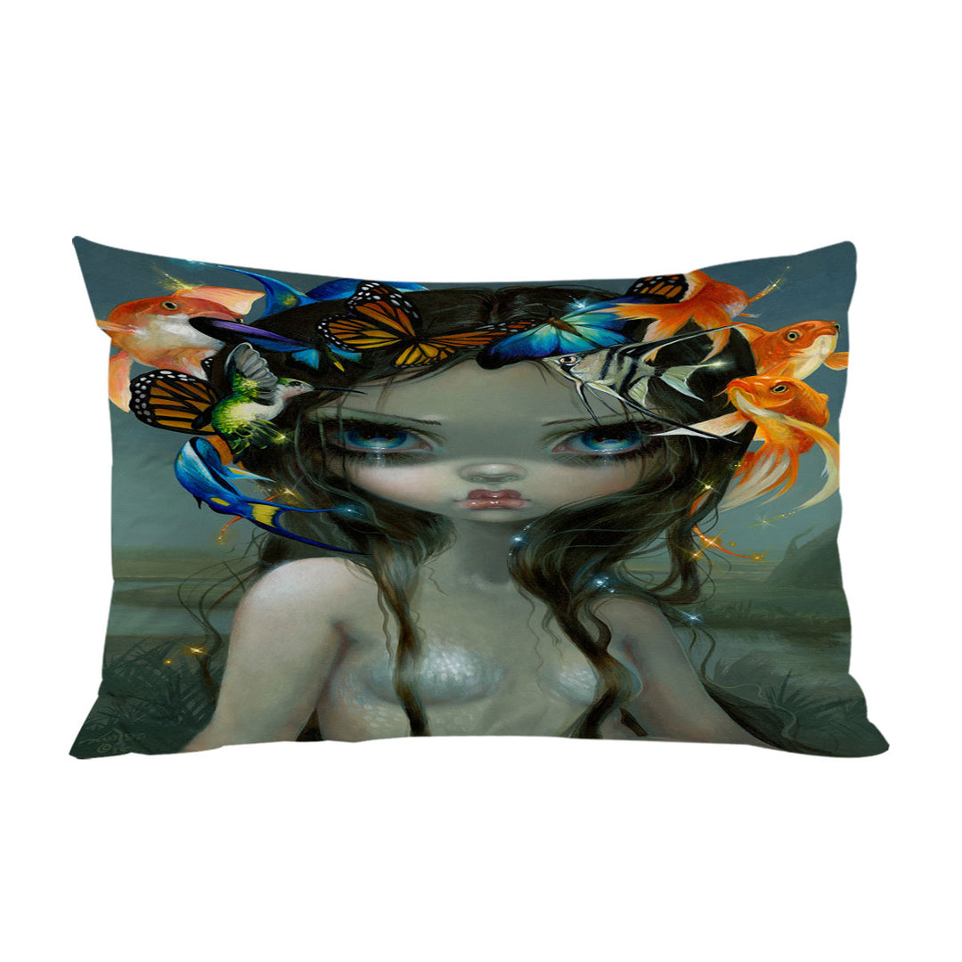 Pillow Cases with Crown of Air and Water Beautiful Mermaid