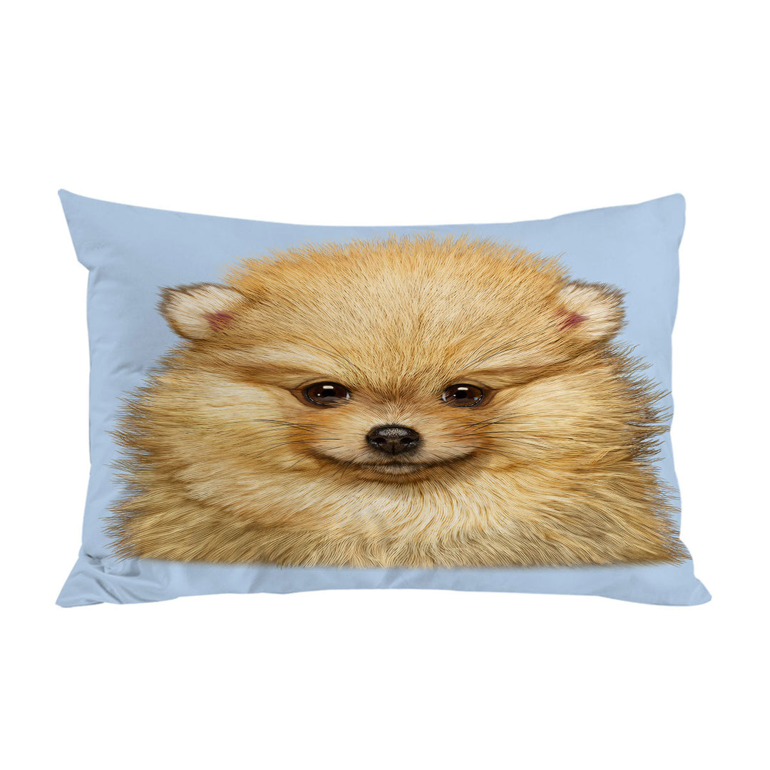 Pillow Cases with Cute Animal Art Pomeranian Puppy Dog