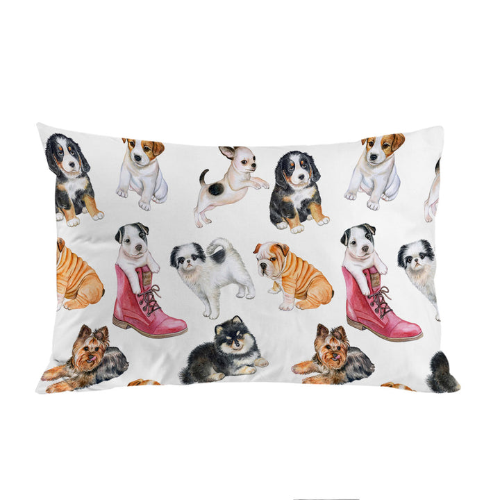 Pillow Cases with Dogs Puppies