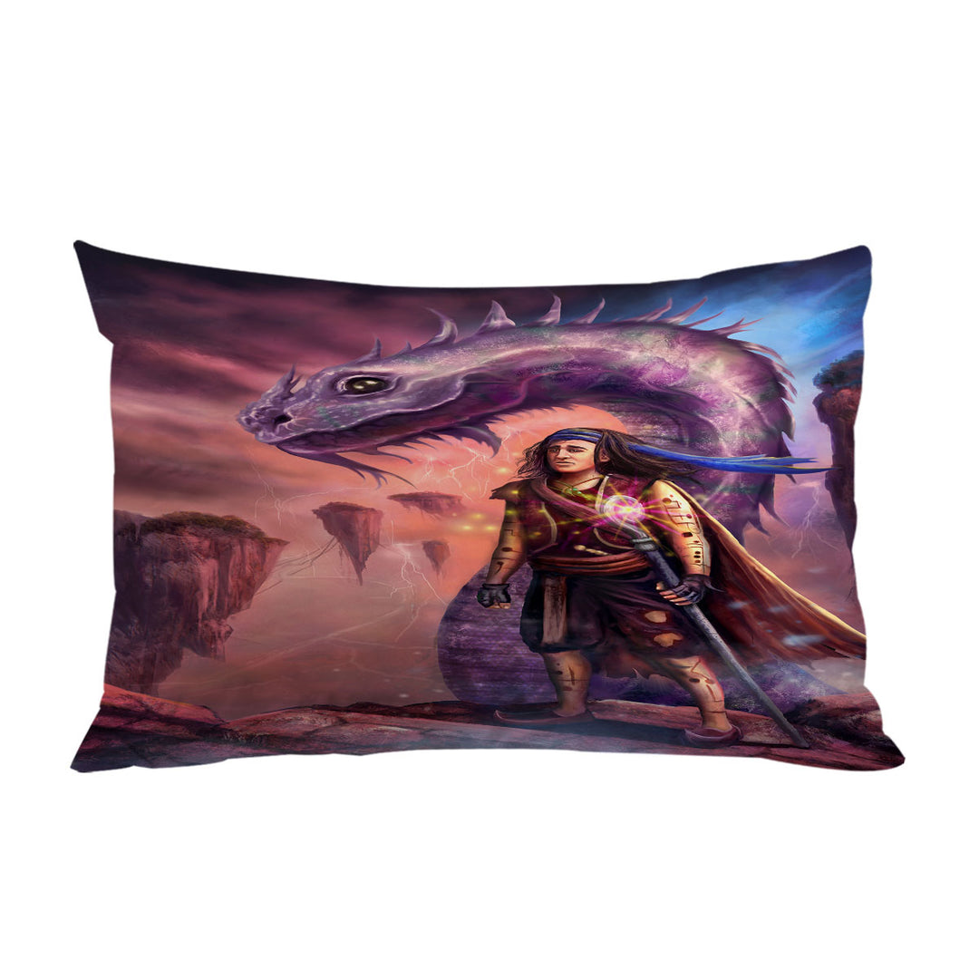 Pillow Cases with Dragon and Thrakos Cool Fantasy Art