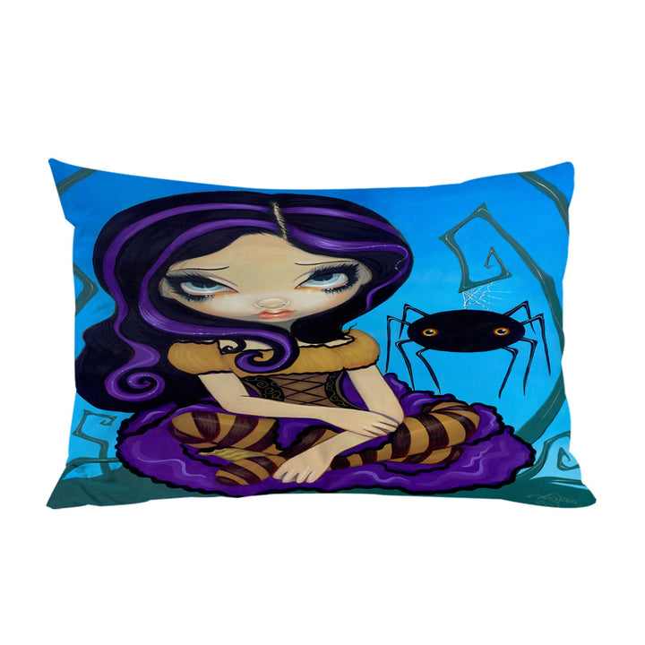 Pillow Cases with Fairytale Art Spider and Little Miss Muffet