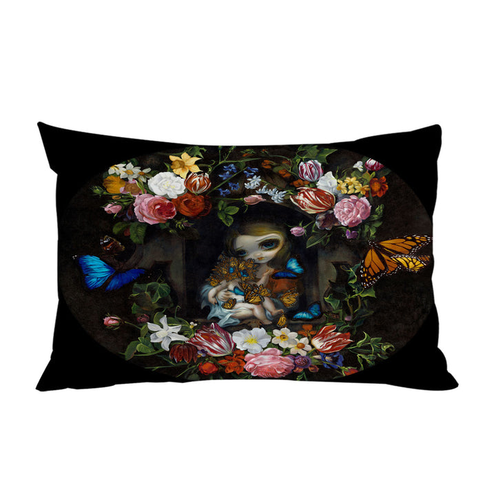 Pillow Cases with Fine Art Etreinte de Papillons Hug of Butterflies