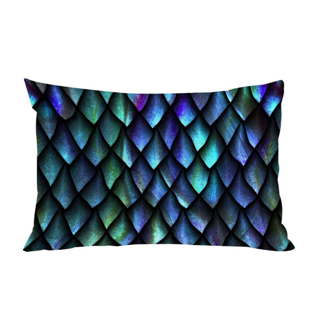 Pillow Cases with Purplish Green Cool Dragon Skin