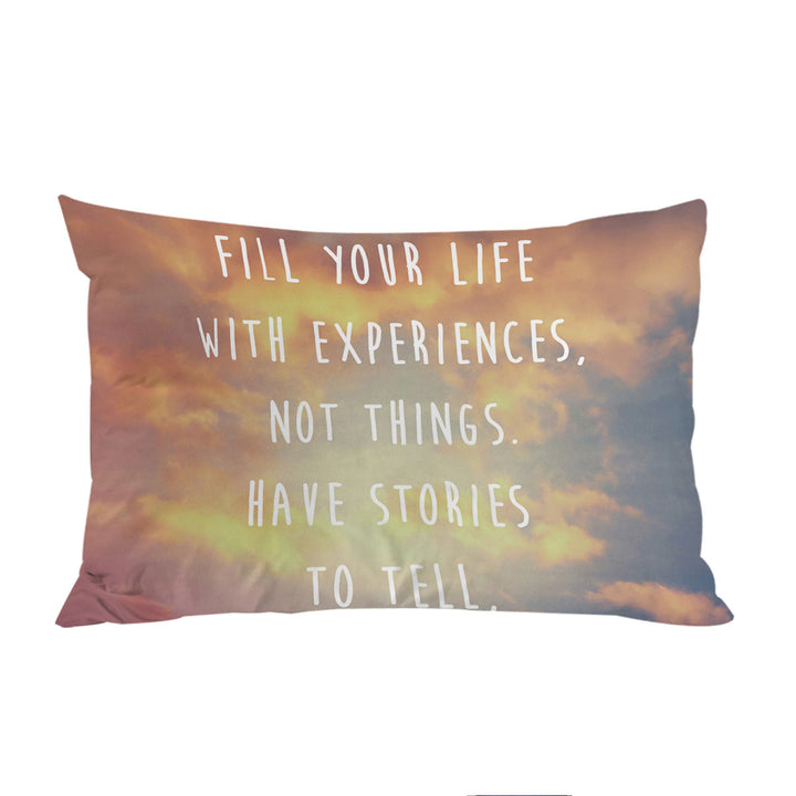 Pillow Cases with Skies Inspirational Quote