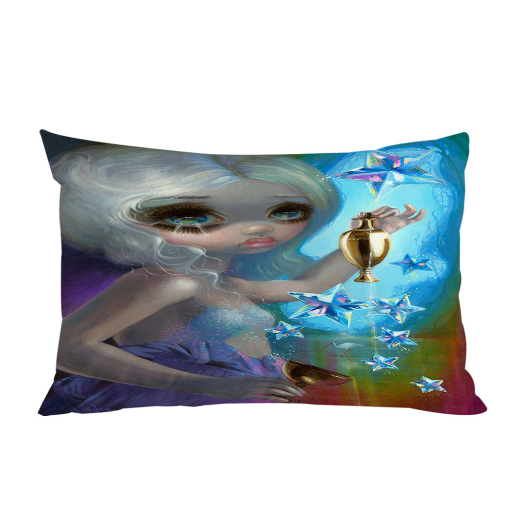 Pillow Cases with The Star Beautiful Sparkling Girl