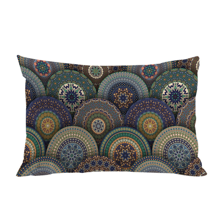 Pillowcase with A Bunch of Oriental Mandalas