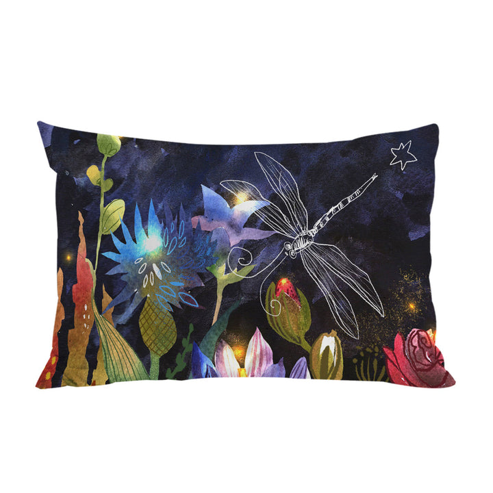 Pillowcase with Art Painting Floral Night