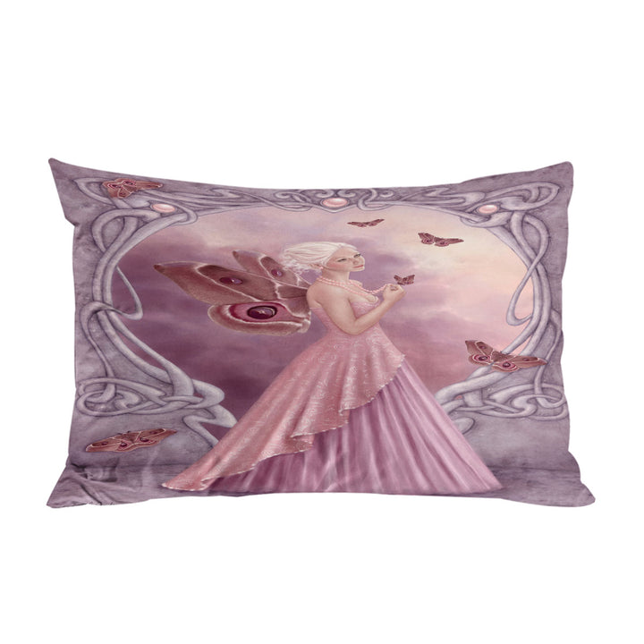 Pillowcase with Butterflies and Pink Pearl Butterfly Girl