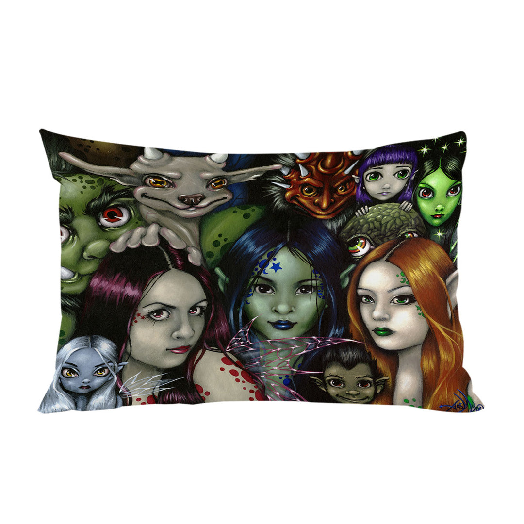 Pillowcase with Cool Faery Folk Alliance Fantasy Creatures