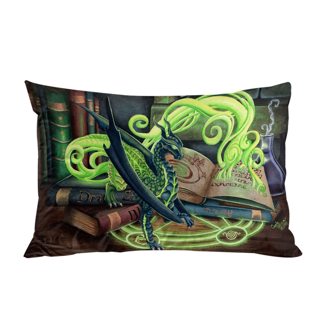 Pillowcase with Cool Fantasy Art Summoning Dragons