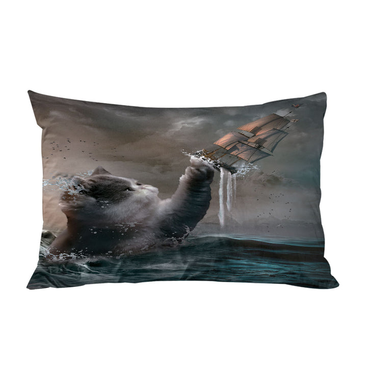 Pillowcase with Cool and Hilarious Funny the Kraken Cat