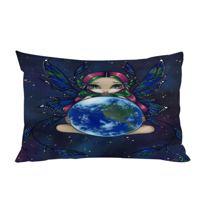 Pillowcase with Earth Fairy a World In Good Hands