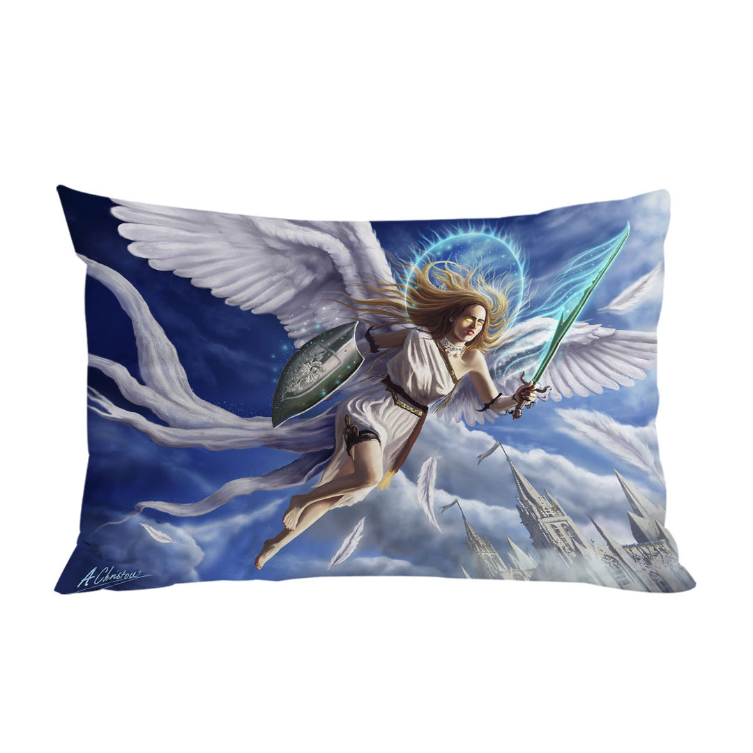 Pillowcase with Fantasy Art Archangels Charge