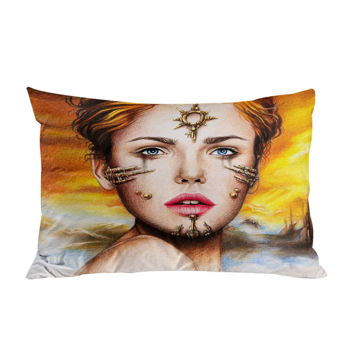 Pillowcase with Fantasy Art Shibalba Beautiful Warrior Woman