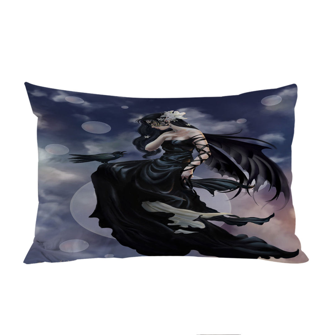 Pillowcase with Fantasy Artwork the Dark Skies Fairy