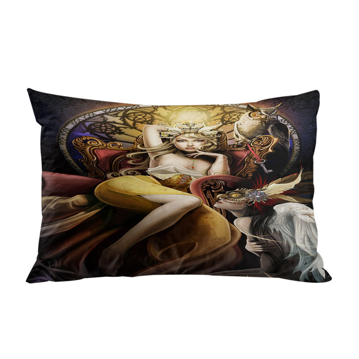 Pillowcase with Fine Art Beautiful Girl the Fettered Queen