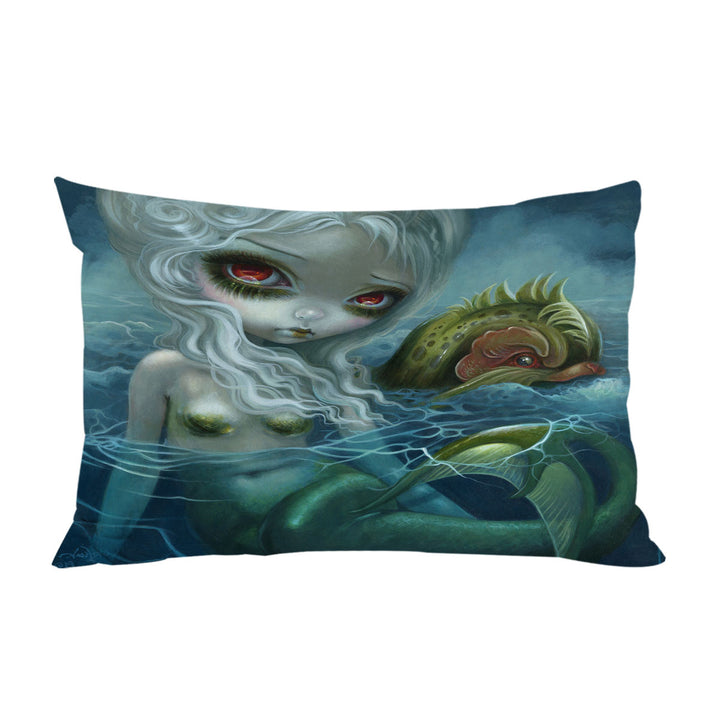 Pillowcase with How Deep is the Ocean Fantasy Art Mermaid