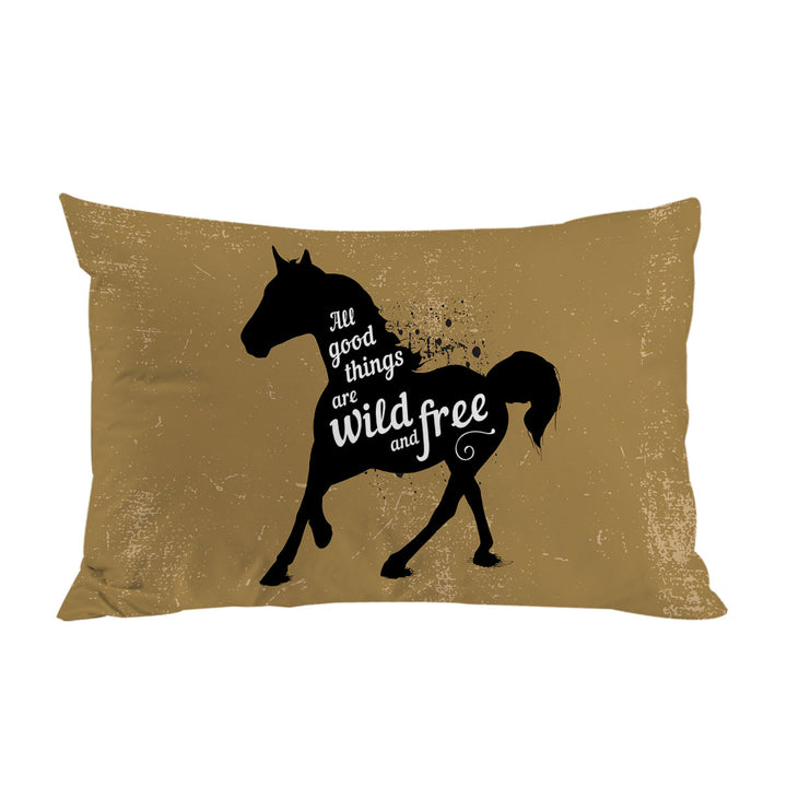 Pillowcase with Inspiring and Positive Quote Horse