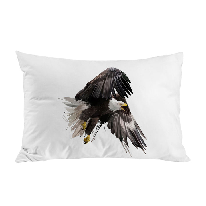 Pillowcases with Cool Artistic Paint Dripping Strokes Eagle