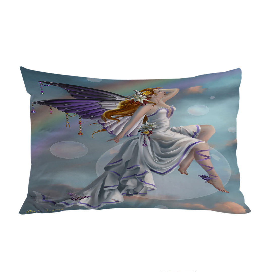 Pillowcases with Fantasy Artwork Charming Rainbow Fairy