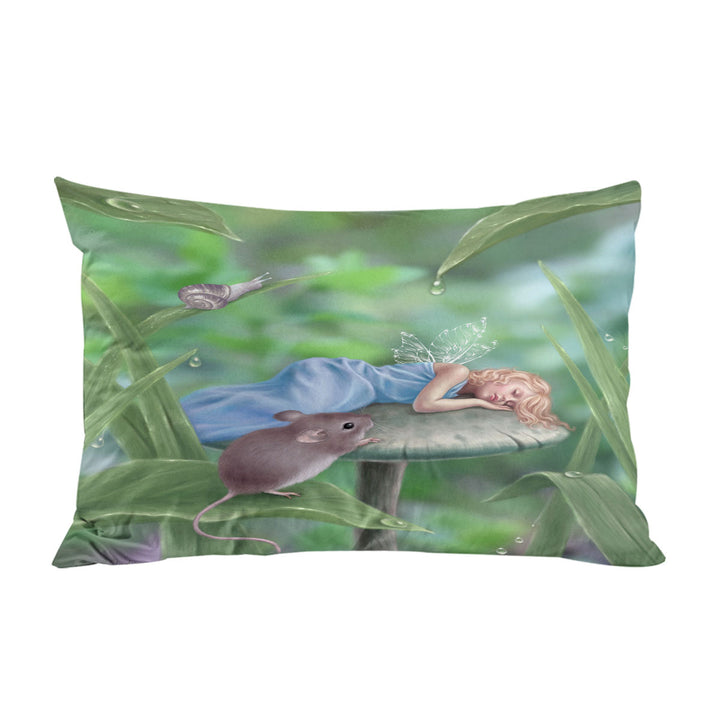 Pillowcases with Kids Fantasy Art Sweet Dreams Cute Little Fairy