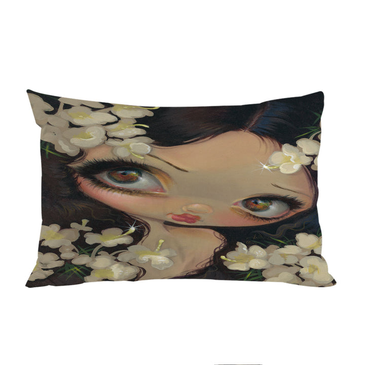 Poisonous Beauties Hemlock Girl and Flowers Custom Pillow Cases