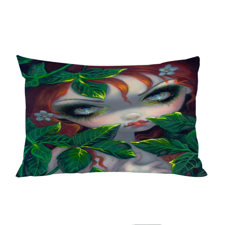 Poisonous Beauties Poison Ivy Girl and Leaves King Pillow Cases