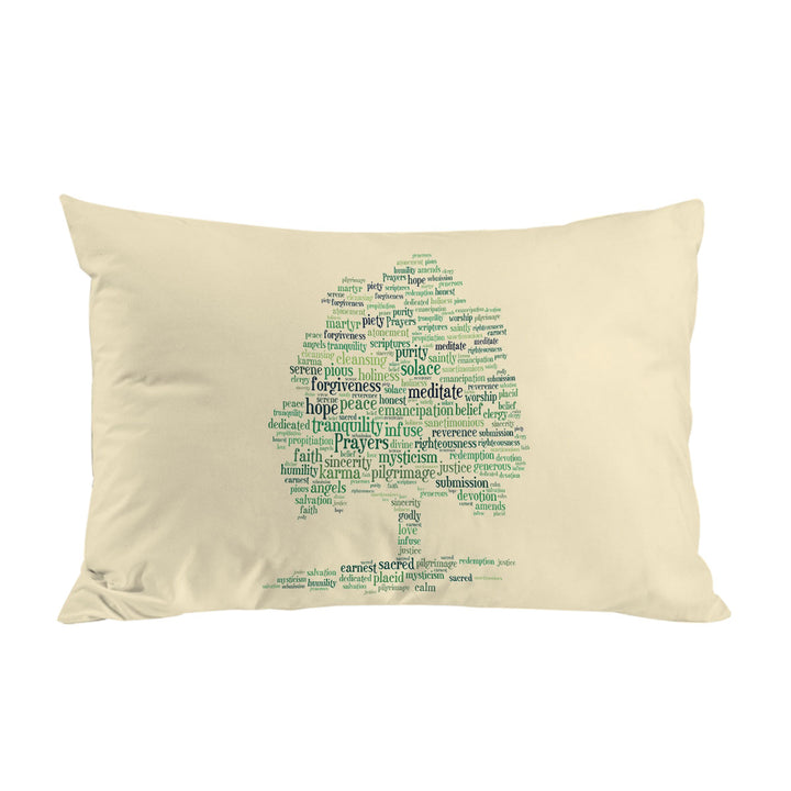 Positive Mood Words Tree King Pillow Cases