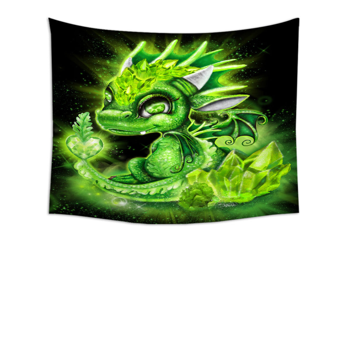 Presents Idea Wall Decor for August Peridot Birthstone Lil Dragon