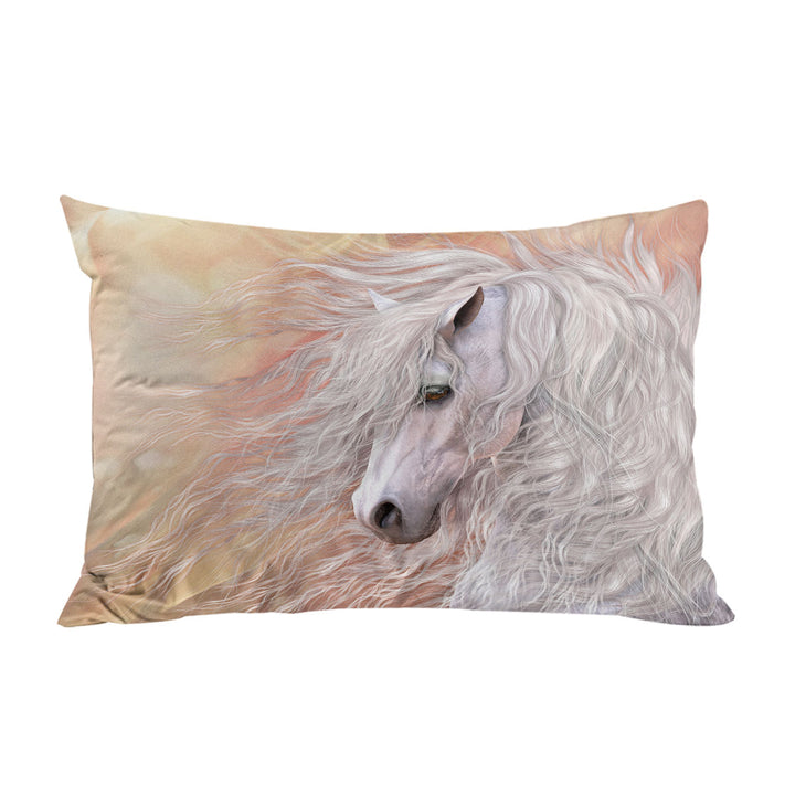 Primavera Gorgeous White Horse King Pillow Cases