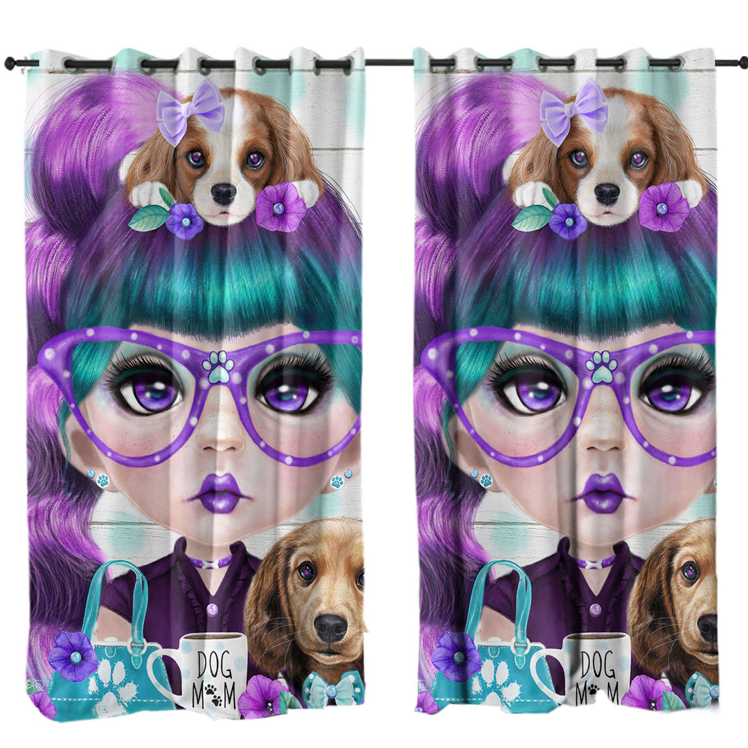 Puppy Loving Petunia Munchkinz Girl Curtains