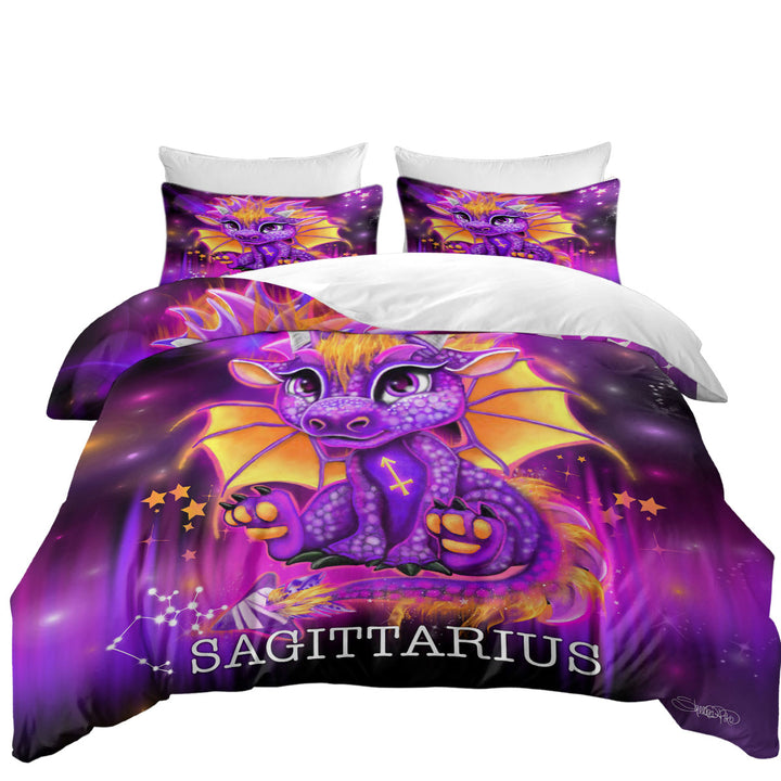 Purple Sagittarius Lil Dragon Daybed Covers Sets