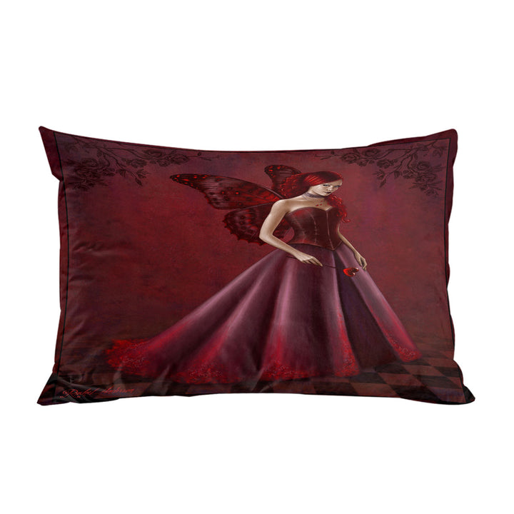 Queen of Hearts Red Art Beautiful Woman Pillow Cases