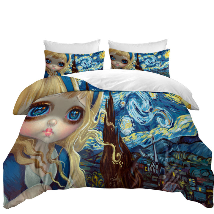 Quilt Cover Sets with Alice in the Starry Night